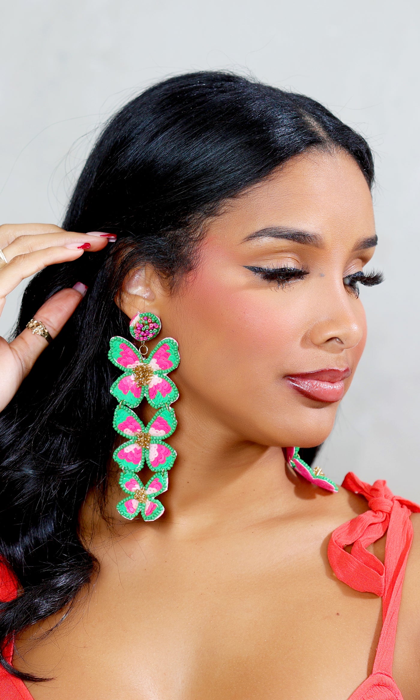 Petal Perfection Floral Drop Earrings - Cutely Covered
