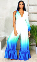 Edessa | Blue Bliss Jumpsuit - Multi Color FINAL SALE - Cutely Covered