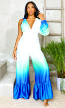 Edessa | Blue Bliss Jumpsuit - Multi Color FINAL SALE - Cutely Covered