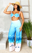 Shore Thing | Pants Set - Blue White FINAL SALE - Cutely Covered