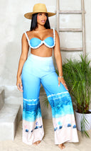 Shore Thing | Pants Set - Blue White FINAL SALE - Cutely Covered