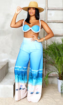 Shore Thing | Pants Set - Blue White FINAL SALE - Cutely Covered