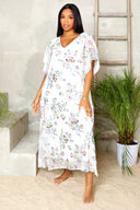 Elegant Amari | Sequin Maxi Dress - White - Cutely Covered