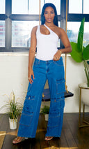 Denim Cargo - Cutely Covered