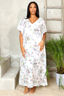 Elegant Amari | Sequin Maxi Dress - White - Cutely Covered