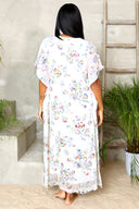 Elegant Amari | Sequin Maxi Dress - White - Cutely Covered