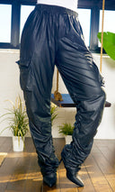 Metallic Scrunge Pants Boots | Black - Cutely Covered