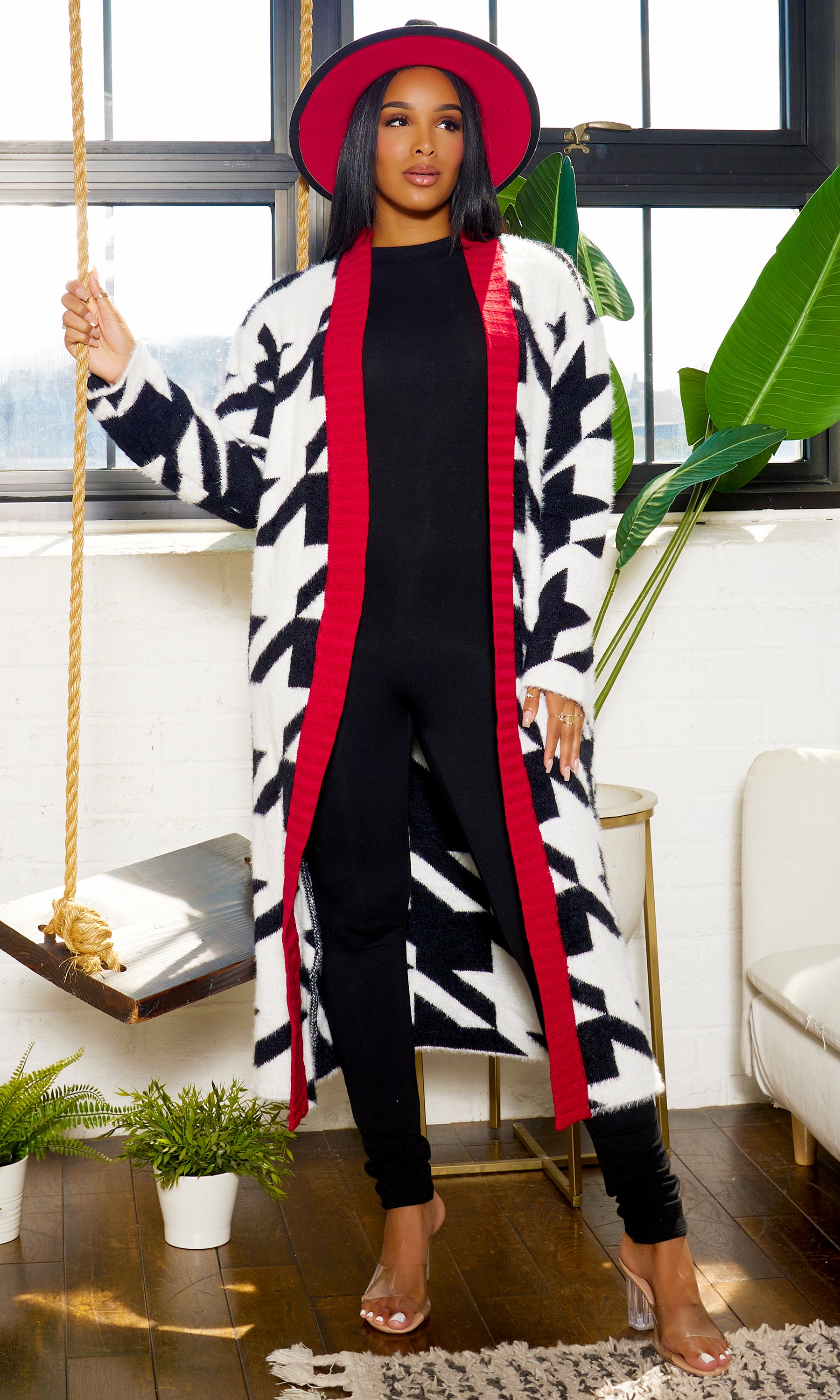 Red Houndstooth | Red and Black Houndstooth – Cutely Covered