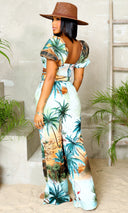 Scenic Palm Trees|  Pants Set - Multi Color FINAL SALE - Cutely Covered