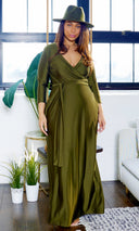 Blessed and Beautiful l  Stretch Maxi Dress - Olive FINAL SALE - Cutely Covered