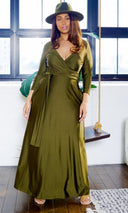 Blessed and Beautiful l  Stretch Maxi Dress - Olive FINAL SALE - Cutely Covered