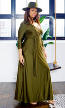 Blessed and Beautiful l  Stretch Maxi Dress - Olive FINAL SALE - Cutely Covered
