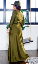 Blessed and Beautiful l  Stretch Maxi Dress - Olive FINAL SALE - Cutely Covered