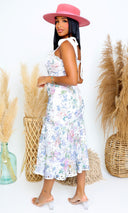 Dash | Crochet Lace Print Midi Dress - Ivory FINAL SALE - Cutely Covered