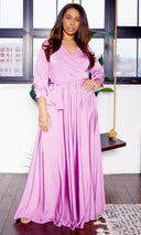 Blessed and Beautiful l  Stretch Maxi Dress - Violet - Cutely Covered
