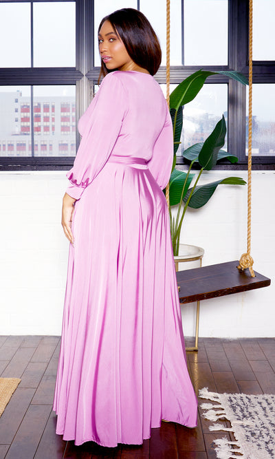 Blessed and Beautiful l  Stretch Maxi Dress - Violet - Cutely Covered