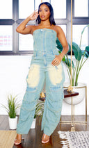 Urban Era |  MultiPocket Jumpsuit - Denim FINAL SALE - Cutely Covered