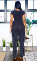 Vanessa | Timeless Chic Jumpsuit  - Black - Cutely Covered