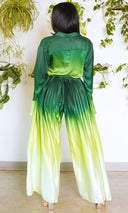 OMG | Ombre Pleated Pants Set - Green - Cutely Covered