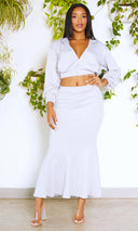 Hoodie Skirt Set - Grey - Cutely Covered