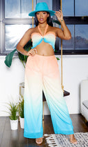 Sunset Breeze | Ombre Top and Pants Set - Multi - Cutely Covered