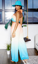 Sunset Breeze | Ombre Top and Pants Set - Multi - Cutely Covered