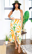 Ava's Favorite | Leaf Print Skirt Set - Multi Color FINAL SALE - Cutely Covered