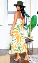 Ava's Favorite | Leaf Print Skirt Set - Multi Color FINAL SALE - Cutely Covered