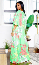 Claire | Stylish Floral Pants Set - Leaf Green FINAL SALE - Cutely Covered