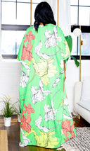 Claire | Stylish Floral Pants Set - Leaf Green FINAL SALE - Cutely Covered