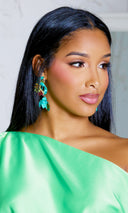 Sapphire Serenity | Drop Earrings -Blue - Cutely Covered