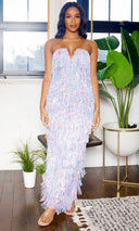 Sequin Fringe Dress - Cutely Covered