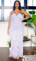 Sequin Fringe Dress - Cutely Covered