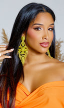 Drop Earrings Yellow - Cutely Covered