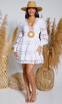 Baby Doll | Embroidery Dress - White Preorder Ships Mid March - Cutely Covered