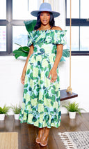 Megan | Ruffled Swimsuit & Coverup Skirt Set PREORDER - Cutely Covered