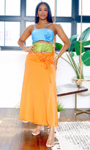 Mila | 3D Flower Swimsuit & Cover-Up Skirt Set - Multicolor - PREORDER - Cutely Covered