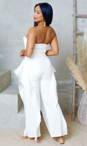 Pure Elegance | Tube Jumpsuit - White PREORDER - Cutely Covered
