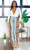 Naomi | Denim Leopard Pants - Cutely Covered