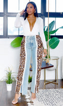 Naomi | Denim Leopard Pants - Cutely Covered