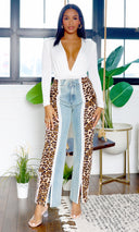 Naomi | Denim Leopard Pants - Cutely Covered