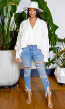 Serenity Breeze White Blouse - Cutely Covered