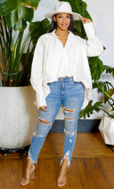 Serenity Breeze White Blouse - Cutely Covered