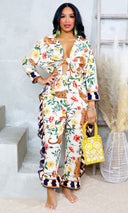 Citrus Bloom Beaded Mini Tote - Cutely Covered