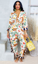 Citrus Bloom Beaded Mini Tote - Cutely Covered