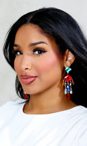 Prism Sparkle Gemstone Drop Earrings - Multicolor - Cutely Covered