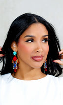 Prism Sparkle Gemstone Drop Earrings - Multicolor - Cutely Covered