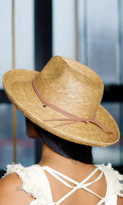 Straw U Bring Fedora Brown Plait Band - Cutely Covered