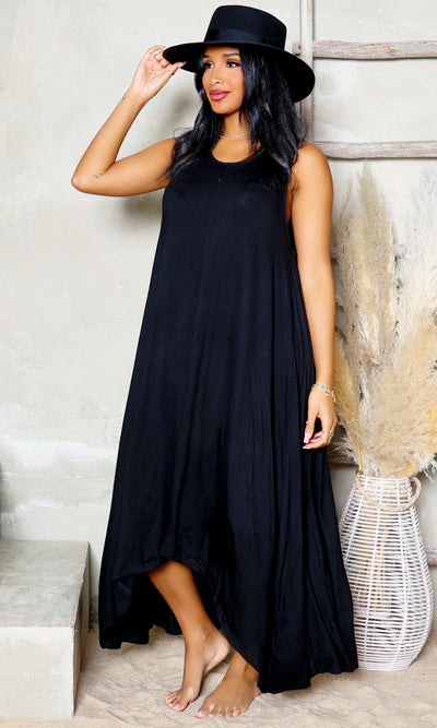 Places to Go | Maxi Dress - Black - Cutely Covered