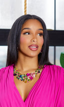 Fashion Flower Jewelry Set - Multi - Cutely Covered